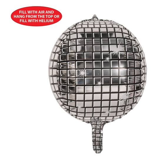 Beistle 14.5" x 13" Disco Ball Balloons, 6ct.